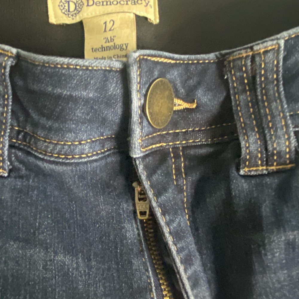 Democracy Blue Denim Jeans AB technology size 12 boot cut - Picture 4 of 7